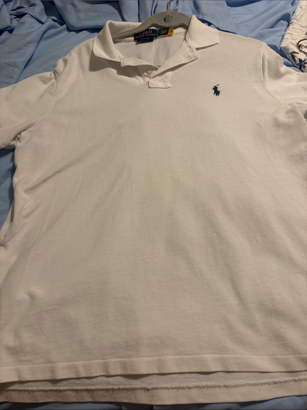 Polo by Ralph Lauren White Men’s Polo with Navy Pony